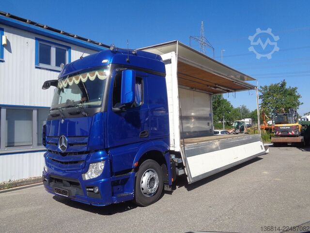 รถบรรทุกเครื่องดื่ม MERCEDES-BENZ Actros 2542 L 7,3 M Schwenkwand LBW Heizung