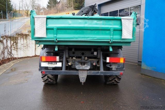 Camion basculante trilateral MAN Dreiseitenkipper MAN 7731 mit Kran