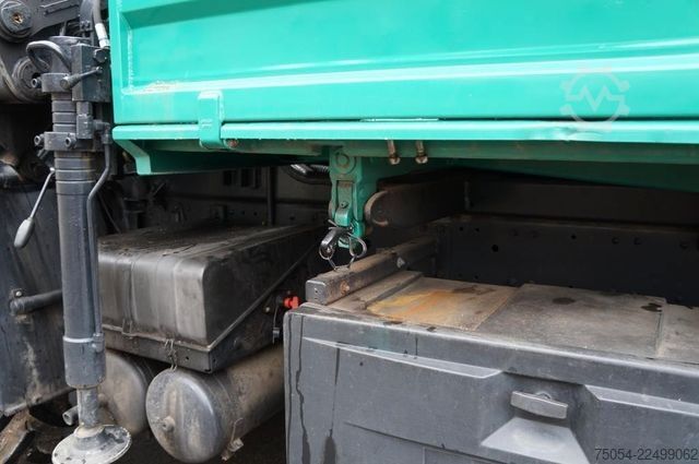 Camion basculante trilateral MAN Dreiseitenkipper MAN 7731 mit Kran