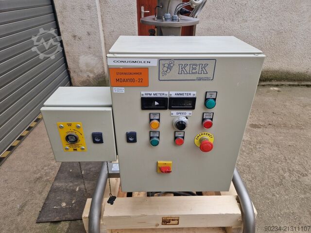 Máy nghiền hình nón bằng thép không gỉ KEK Kemutec Model 120 CM KEK 120 CM