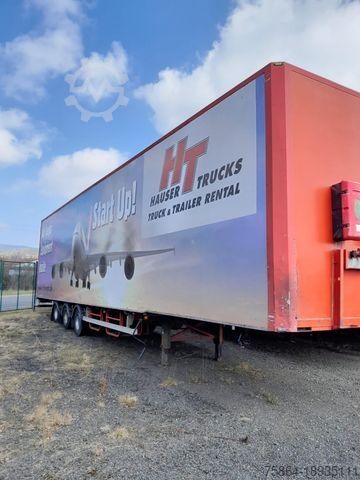 Box semitrailer  VAN ECK ,  Luftfrachtboden
