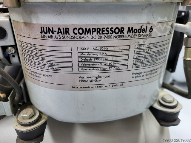 Compresseur Jun-Air modèle 6 mobile Jun-Air Model 6 mobiel