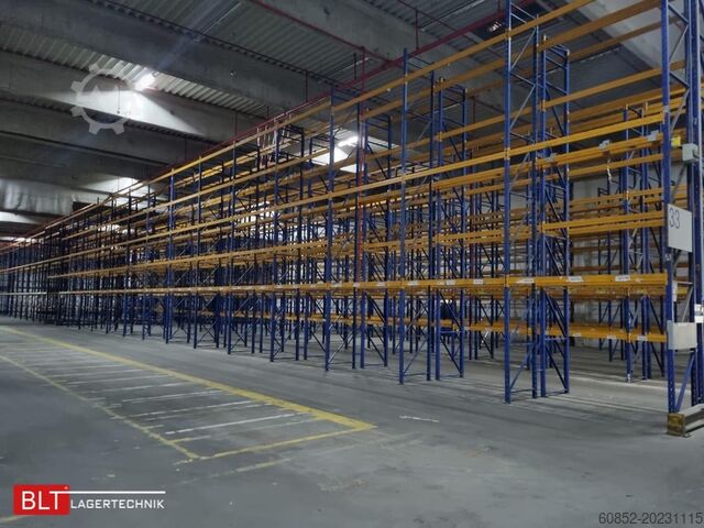 Estantería para cargas pesadas, estantería industrial, estantería de gran altura Jungheinrich Delta - 50,4 lfm, Höhe 7,5m Boden + 3 Ebenen | Fachlast 2700kg