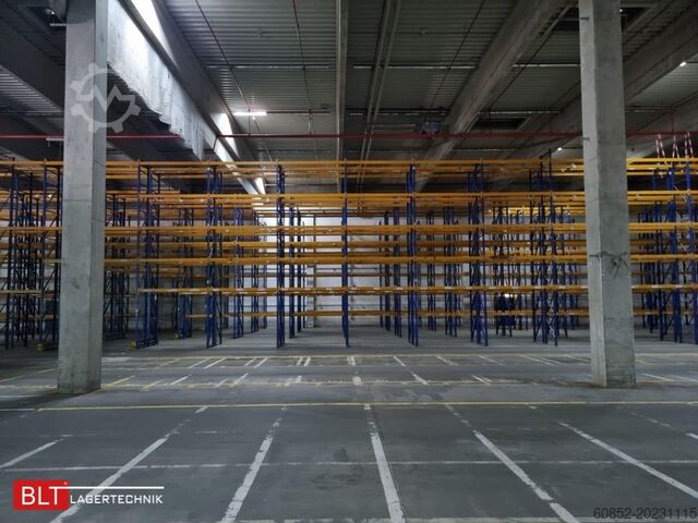 Estantería para cargas pesadas, estantería industrial, estantería de gran altura Jungheinrich Delta - 50,4 lfm, Höhe 7,5m Boden + 3 Ebenen | Fachlast 2700kg