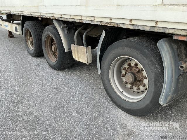 Sandučara poluprikolica Krone Trockenfrachtkoffer Standard Ladebordwand