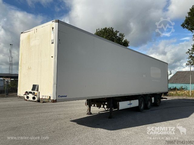 Sandučara poluprikolica Krone Trockenfrachtkoffer Standard Ladebordwand