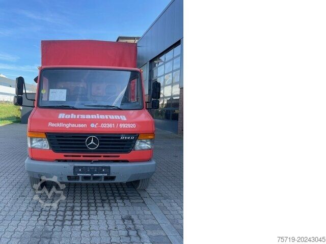 Transportador con plataforma y toldo Mercedes-Benz 814 D Vario mit LBW 4x2
