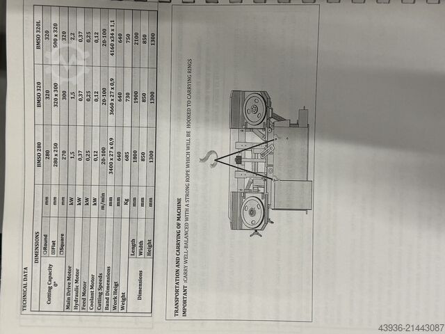 带锯床 BEKAMAK - BMSO 320 Bekamak BMSO 320