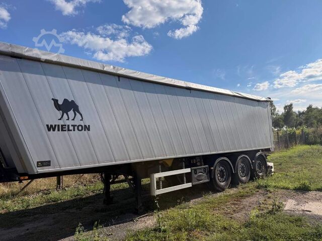 ডাম্পার সেমিট্রেলার WIELTON 50 cbm, Kombi-Pendel, Lift, Plastikauskleidung