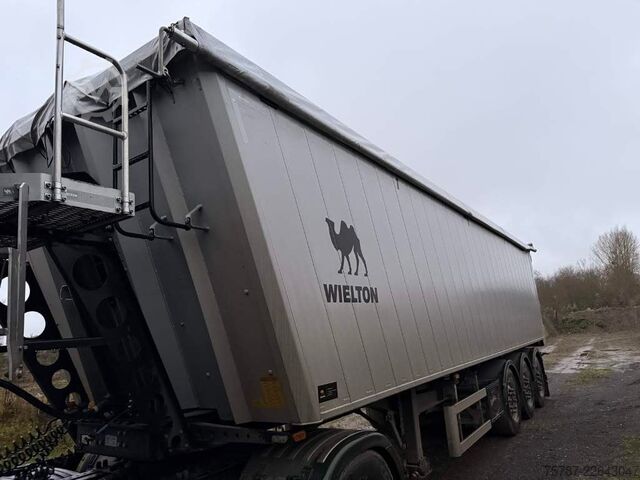 ডাম্পার সেমিট্রেলার WIELTON 50 cbm, Kombi-Pendel, Lift, Plastikauskleidung