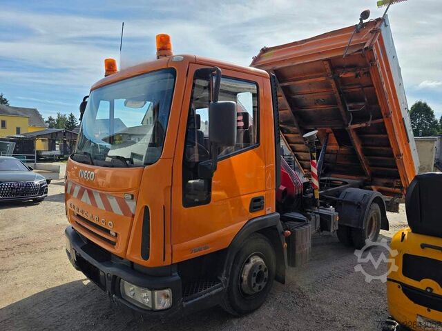 অন্যান্য IVECO 75E15 3-S-Kippoer Meilöer mit Fassi F50 Kran