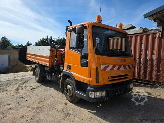 অন্যান্য IVECO 75E15 3-S-Kippoer Meilöer mit Fassi F50 Kran