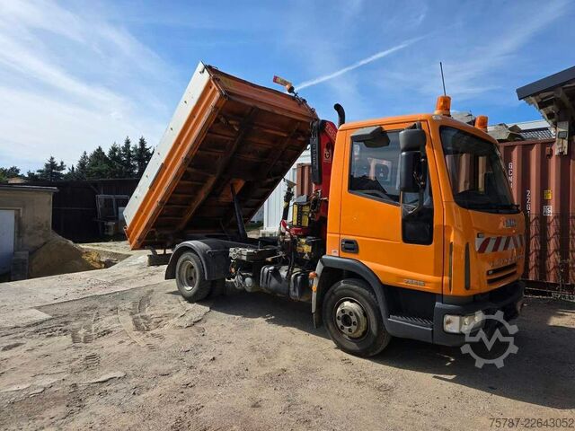 অন্যান্য IVECO 75E15 3-S-Kippoer Meilöer mit Fassi F50 Kran