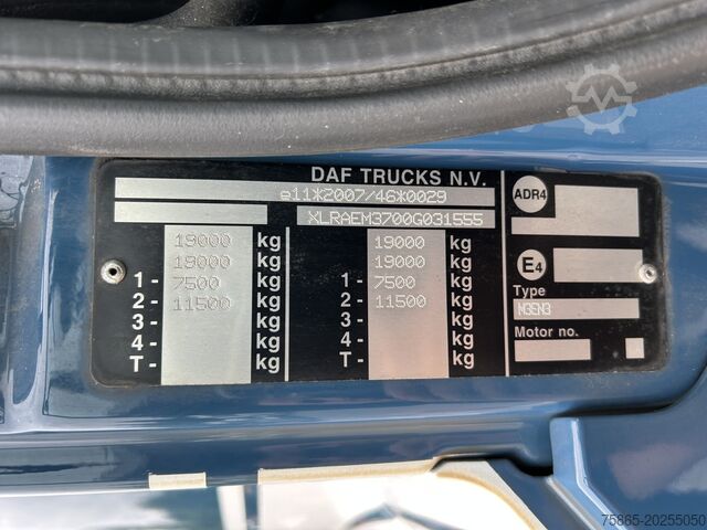 Box body DAF CF 250 FA / 798 dkm / Box Truck / Loadlift 2000...