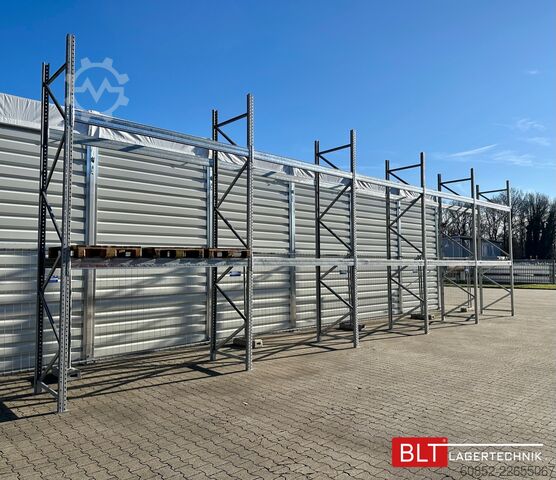 паллетный стеллаж 19,6 lfm Palettenregale für Außenbereich H: 4,5m , 3000 kg Fachlast , FVZ