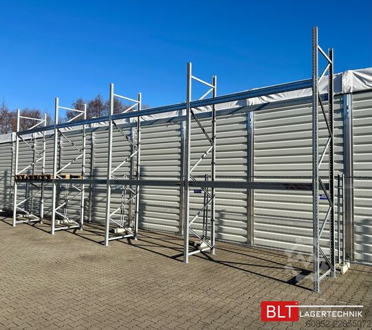 Estantería de paletas 11,2 lfm Palettenregale für Außenbereich H: 4,5m , 3000 kg Fachlast , FVZ