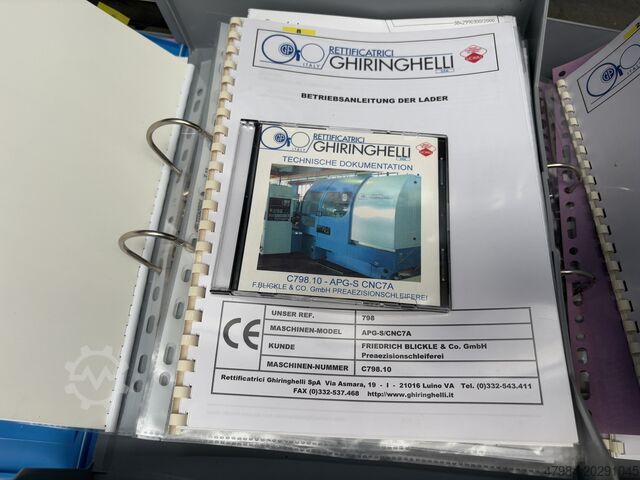 Bezhrotá bruska na kulato Ghiringhelli APG-S