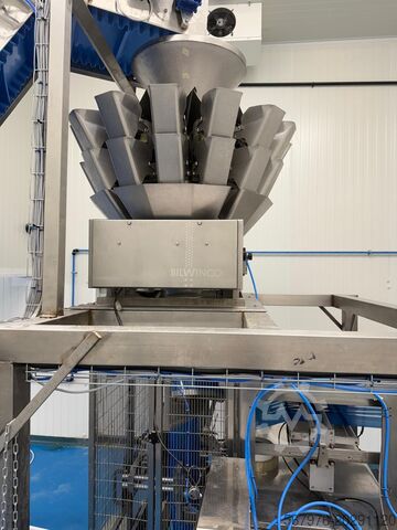 Veiing og pakkesystem VFFS Bagger Bilwinco 14-h Weigher & Sandiacre TG400LDK