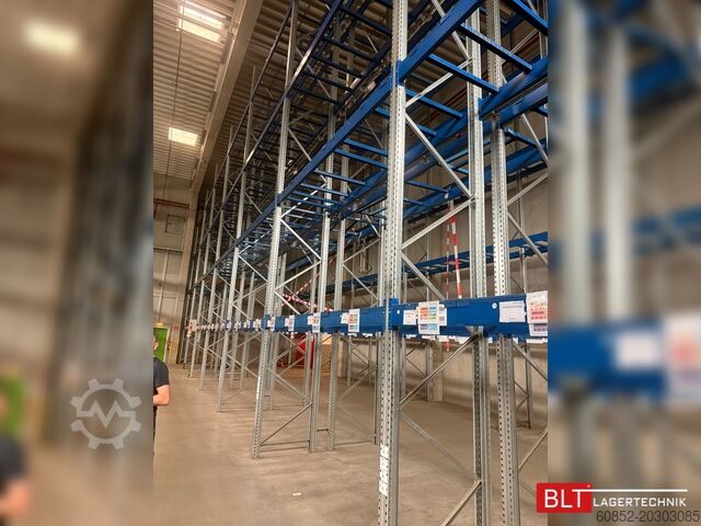Raft industrial pentru sarcini grele 18,7 lfm SSI Schäfer PR600 Palettenregal H:1150cm , 4000 kg Fachlast Hochregale