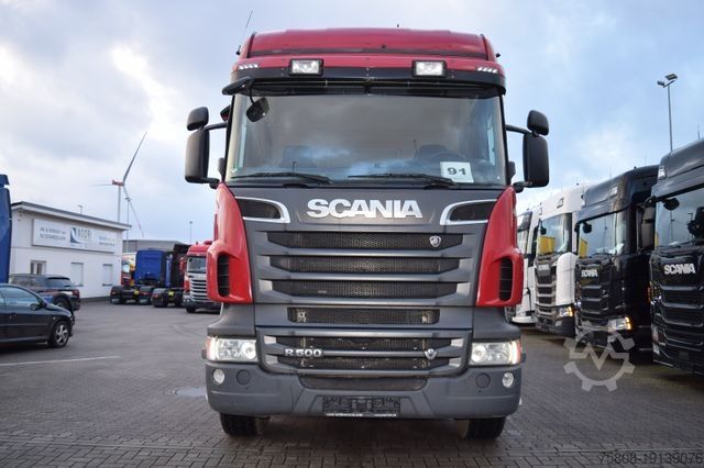 Camião florestal SCANIA R500 V8 6x4 Holz Epsilon M110Z Retarder