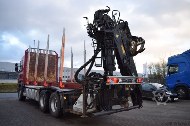 Camião florestal SCANIA R500 V8 6x4 Holz Epsilon M110Z Retarder
