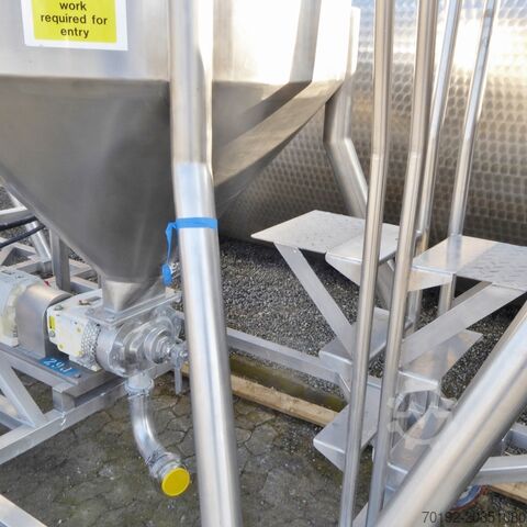 1000 liter conical tank, Aisi 316 with pump system  6961