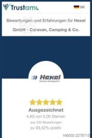 Caravana FENDT Bianco Activ 515 SKF 2000 kg 2x Garage vorne/hin