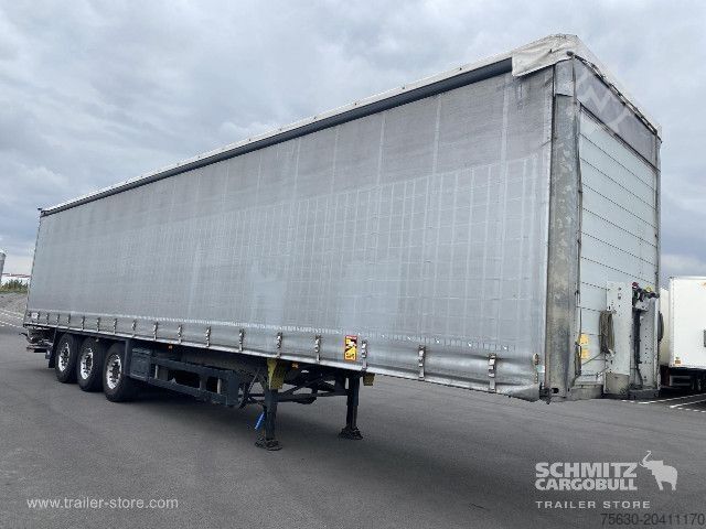 Open semitrailer with tarp Schmitz Cargobull Semitrailer Curtainsider Standard Hayon