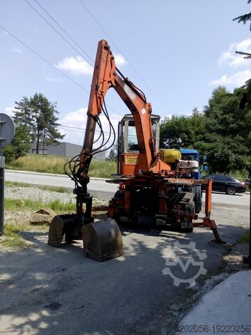 ładowarka kołowa Schaeff at16 unimog bagger abrollkipper Deutz f4l913 teleskop bagger abroller