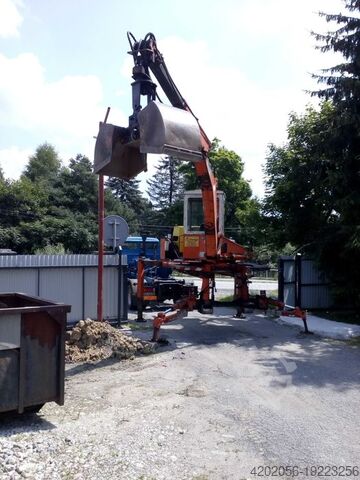 ładowarka kołowa Schaeff at16 unimog bagger abrollkipper Deutz f4l913 teleskop bagger abroller