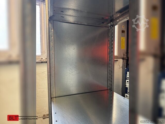 Steckregal 100,06 lfm. Fachbodenregale META Clip, H: 250 cm , T: 40 cm , 100 kg pro Ebene