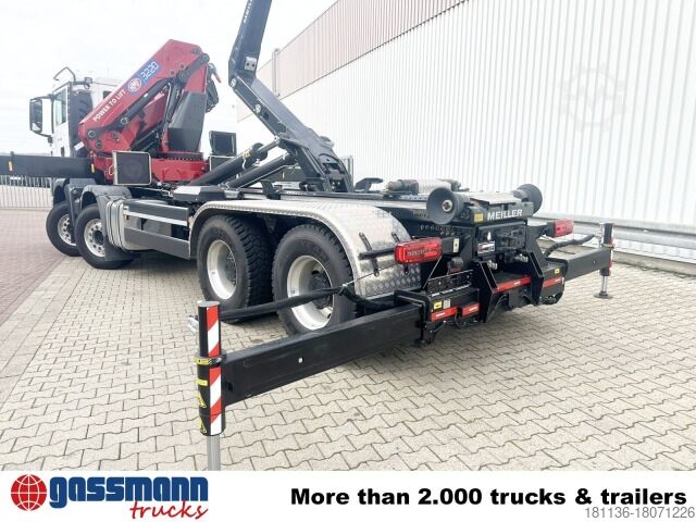 Camion scarrabile MAN TGS 35.480 8X4 BL, Intarder, Kran HMF 3220-K6,