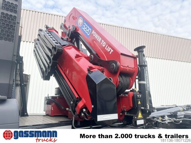 Camion scarrabile MAN TGS 35.480 8X4 BL, Intarder, Kran HMF 3220-K6,