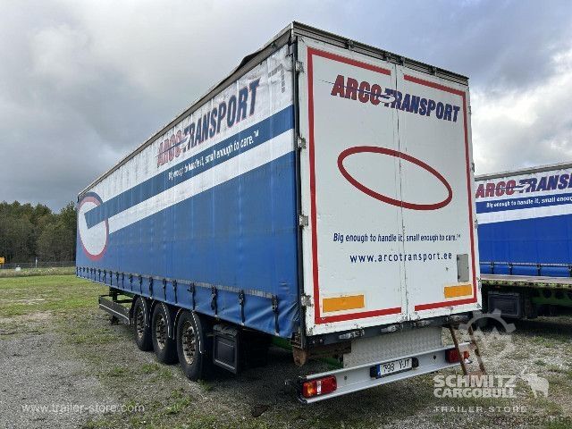 Open semitrailer with tarp Berger Curtainsider Coil