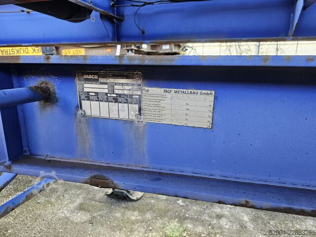 Prevoz zabojnikov MKF METALLBAU CS 20 / STEEL SUSPENSION/ BPW DRUM.
