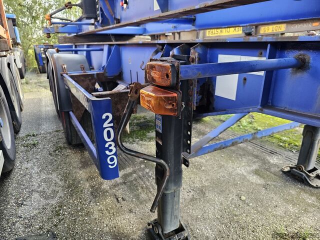 Prevoz zabojnikov MKF METALLBAU CS 20 / STEEL SUSPENSION/ BPW DRUM.