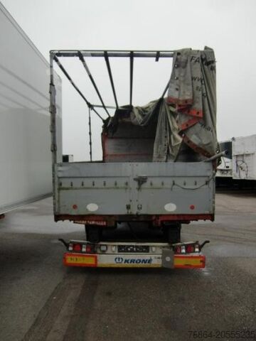 Remorcă cu șasiu interschimbabil KRONE ZZ/DC07 TANDEM-LAFETTE, STANDARD, BPW-ACHSEN, HECKABSTüTZUNG OHNE CONTAINER