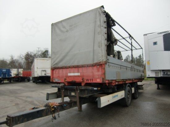 Remorcă cu șasiu interschimbabil KRONE ZZ/DC07 TANDEM-LAFETTE, STANDARD, BPW-ACHSEN, HECKABSTüTZUNG OHNE CONTAINER