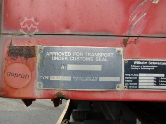 Remorcă cu șasiu interschimbabil KRONE ZZ/DC07 TANDEM-LAFETTE, STANDARD, BPW-ACHSEN, HECKABSTüTZUNG OHNE CONTAINER