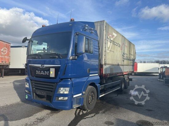 Swap body truck MAN TGX 26.470 XXL, 6X2, LIFTACHSE, EURO6, INTARDER OHNE CONTAINER
