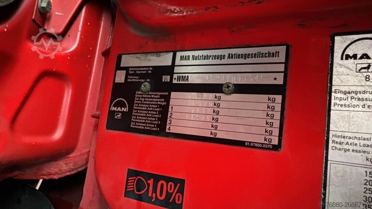 Vacuum truck MAN 18.264 F2000 (11000L / EURO 2 / MANUAL GEARBOX ...