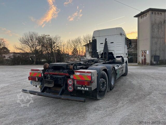 Φορτηγό γερανός roll-off MAN MAN TGX 26.480 USATO SCARRABILE