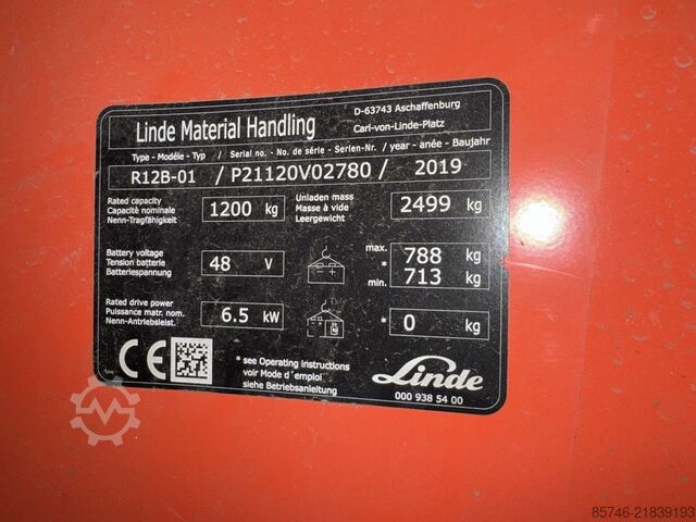 R 12 B * Triplex FFL !! LINDE R 12 B  * Triplex FFL !!
