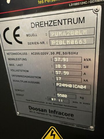 CNC-Drehmaschine Doosan Puma 280LM
