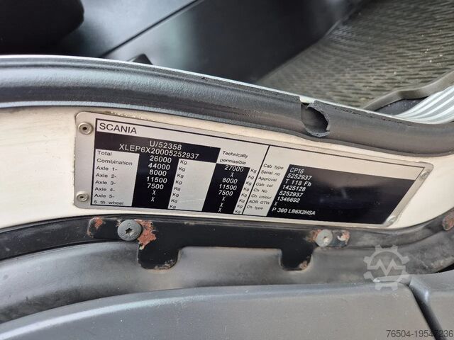 Hakenarmsystem Scania P360 6X2 Containersysteem/ 21T Multilift/ Adjus...