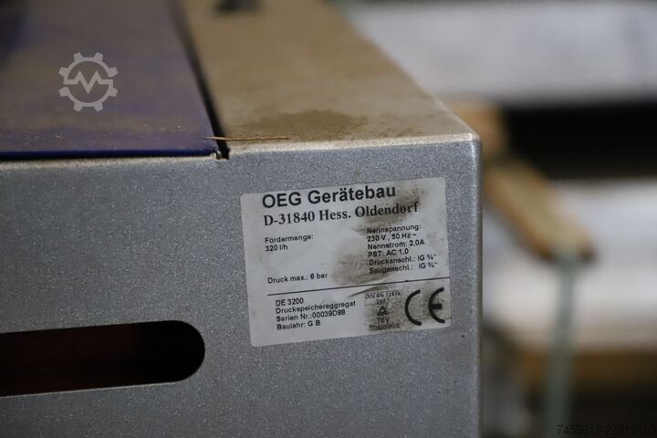  OEG Gerätebau Druckspeicheraggregat
