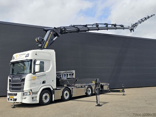 Ladepritsche Scania R590 8x2*6 / TREKKER / PALFINGER PK 92002 - JIB...