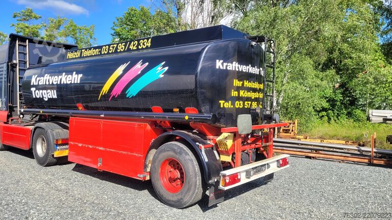 Plate-forme Willig 1 Achs Tankauflieger 24.000 Liter 4 Kamm