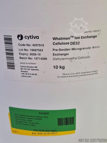 Cytiva DE52 10kg Whatman 이온 교환 디에틸아미노에틸 셀룰로오스 Cytiva DE52.10kg