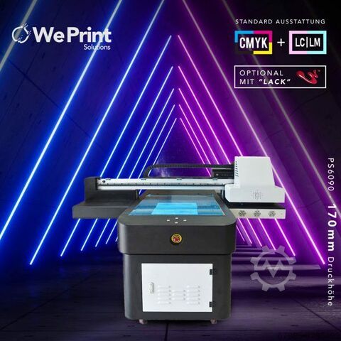 Flatbed UV printer 6090 170mm CMYKLCLM+W 